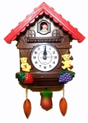 29L Корич. (в кор.24шт.) - Часы настенные с маятни [01085181]