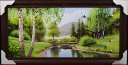 33х70 Si-45 - Часы-картины настенные в багете Успе [01075517]