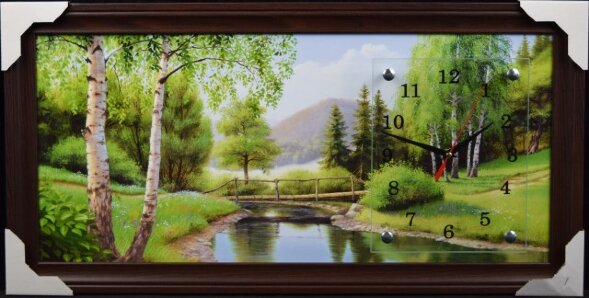 33х70 Si-45 - Часы-картины настенные в багете Успе [01075517]