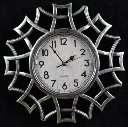 2889-4C-XYM Серебр. (в кор.30шт.) - Часы настенные [01076625]