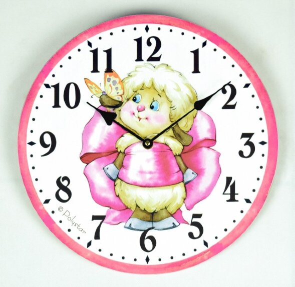 7770019SL (16) - Часы настенные&amp;quot;Кудряшки&amp;quot; 34*34*4с [01064277]