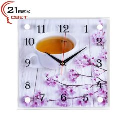 2525-101 (в кор.10шт) - Часы настенные&amp;quot;Чай и сакур [01088010]