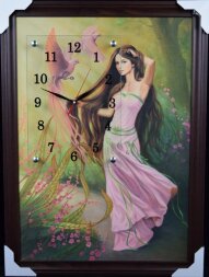 50х70 Si-455 - Часы-картины настенные в багете Усп [01077201]