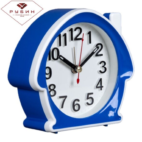В6-007 (в кор.40шт) - Будильник кварц, корпус сини [01088066]