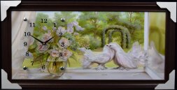 33х70 Si-463G - Часы-картины настенные в багете Ус [01074697]