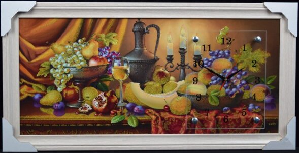 33х70 Si-473G - Часы-картины настенные в багете Ус [01074681]