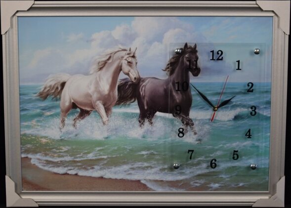 50х70 Si-517 - Часы-картины настенные в багете Усп [01074652]