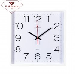3028-141W Бел. (в кор.10шт.) - Часы настен.квадрат [01079567]