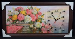 33х70 Si-514G - Часы-картины настенные в багете Ус [01074701]