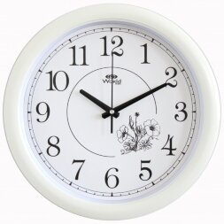 6615k W (в кор.10шт.) - Часы настенные WORLD, меха [01086443]