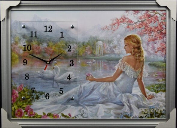 50х70 Si-548 - Часы-картины настенные в багете Усп [01075504]