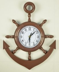 NE-382 корич.(в кор.20шт.) - Часы настенные&amp;quot;Якорь- [01083676]