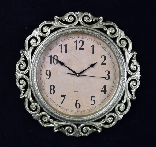 6011-01A-XYM Золот.(в уп.12шт.) - Часы настенные, [01081299]