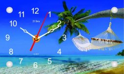 1323-111 (в кор.36шт.) - Часы настольные&amp;quot;Гамачок&amp;quot;, [01079482]