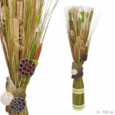 637412 (в уп.12шт.) - Композиция из сухоцветов H=1 [01104052]