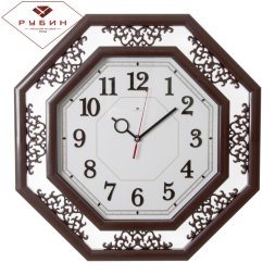 5045-100 (в кор.5шт.) - Часы настенные восьмиуголь [01084631]