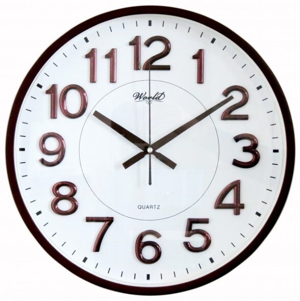 6798k W (в кор.10шт.) - Часы настенные WORLD, накл [01086475]