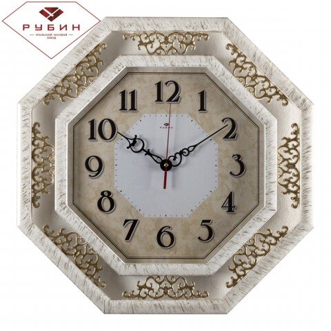 5045-102 (в кор.5шт.) - Часы настенные восьмиуголь [01082905]