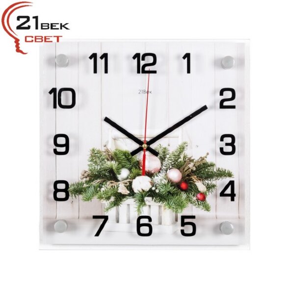 2525-1234 (в кор.10шт.) - Часы настенные&amp;quot;Скоро Нов [01084596]
