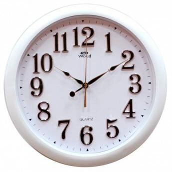 6937k W (в уп.20шт.) - Часы настенные WORLD, кварц [01085189]