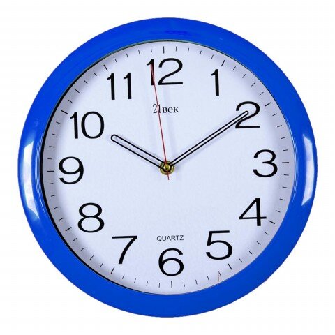 6026 BL Синие (в кор.10шт.) - Часы настенные круг. [01072693]