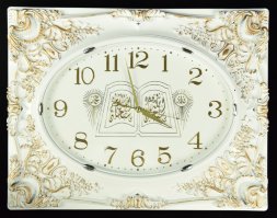 NE-8836 WHITE AND GOLD (в кор.10шт.) - Часы насте [01083689]