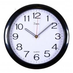 6026 Black (в кор.10шт.) - Часы настенные круг.&amp;quot;Кл [01074599]