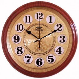 7004k G (в кор.20шт.) - Часы настенные WORLD, цифе [01086459]