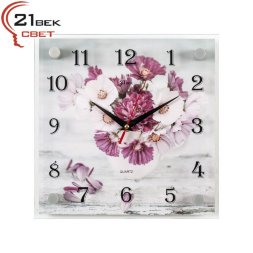 2525-234 (в кор.10шт.) - Часы настенные&amp;quot;Цветы&amp;quot;21 В [01084598]