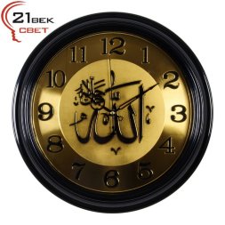 3527-M14B Чёрн. (в кор.10шт.) - Часы настенные мус [01085259]