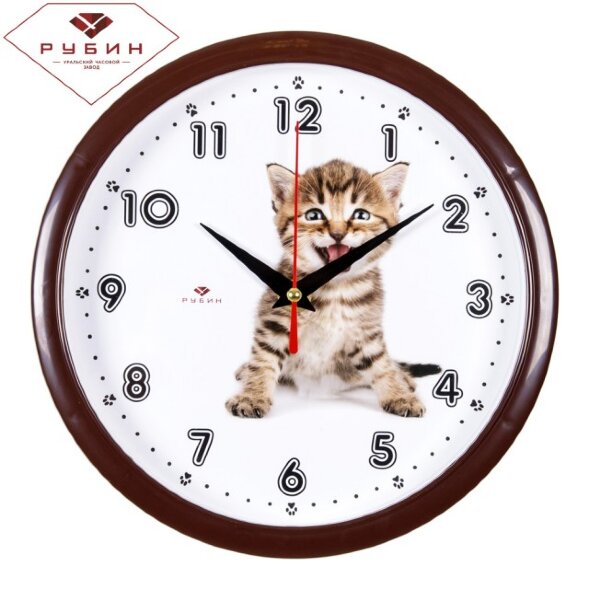 2222-103 (в кор.5шт.) - Часы настенные &amp;quot;Котёнок&amp;quot; &amp;quot; [01085248]