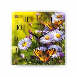 2525-38 (в кор.5шт.) - Часы настенные&amp;quot;Бабочки на п [01072107]