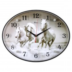 3546-449 (в кор.5шт.) - Часы овальные настенные&amp;quot;Тр [01072674]