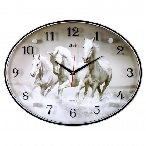 3546-449 (в кор.5шт.) - Часы овальные настенные&amp;quot;Тр [01072674]