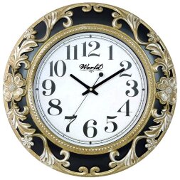 7260WS B (в кор.10шт.) - Часы настенные WORLD, мех [01086542]
