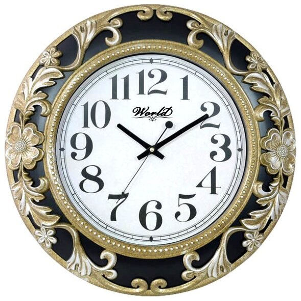 7260WS B (в кор.10шт.) - Часы настенные WORLD, мех [01086542]