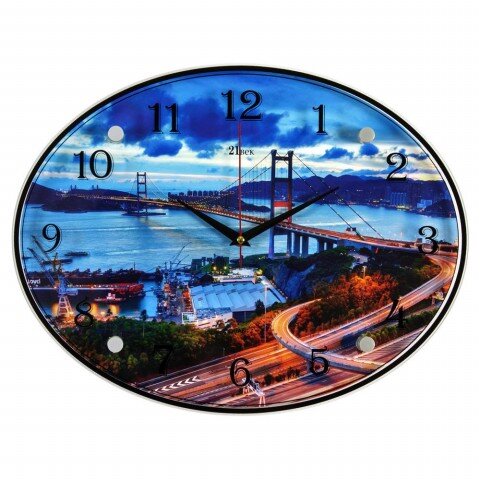 3546-744 (в кор.5шт.) - Часы овальные настенные&amp;quot;Мо [01072071]