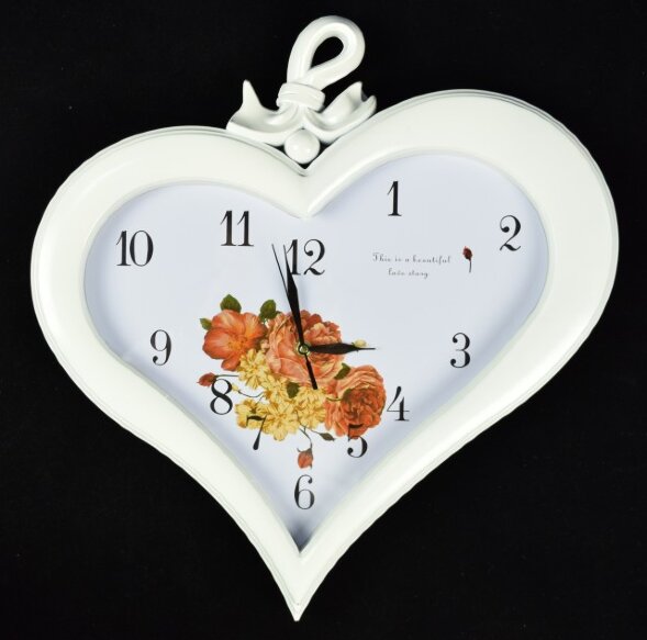 NE-899B WHITE (в кор.12шт.) - Часы настенные&amp;quot;Сердц [01083683]