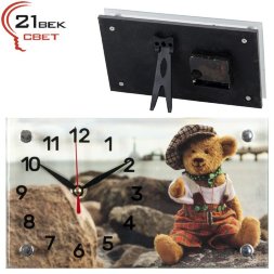 1323-639 (в кор.10шт.) - Часы настольные&amp;quot;Мишка в п [01086946]