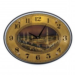 3546-M9B (в кор.5шт.) - Часы настенные овальные му [01073472]