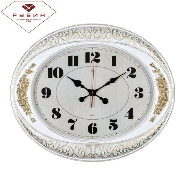 6453-004 (в кор.5шт.) - Часы настенные овал., корп [01086976]