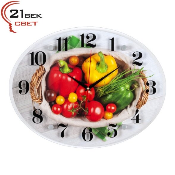 3546-979 (в кор.5шт.) - Часы овальные настенные&amp;quot;По [01088033]