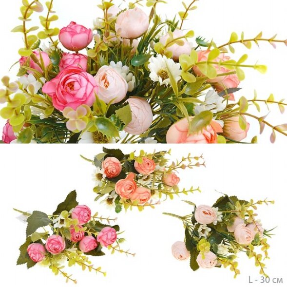 649284 (в уп.150/600шт.) - Цветок искусственный Бу [01094523]