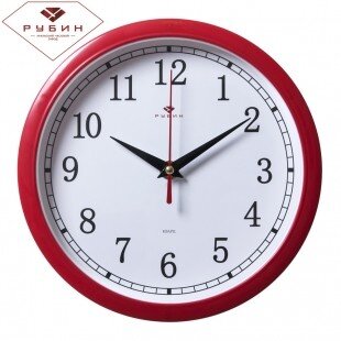 2222-329R Красн. (в кор.10шт.) - Часы настенные &amp;quot;К [01081355]
