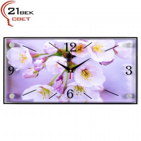 1939-1162 (в кор.10шт.) - Часы настенные &amp;quot;Цветы яб [01079487]