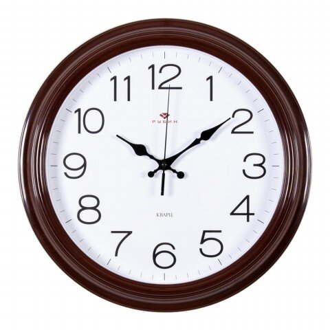 3527-121BR Коричнев. (в кор.10шт.) - Часы настенны [01074590]
