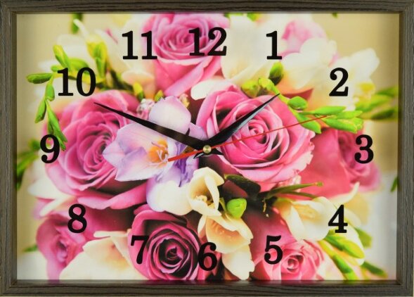 25х35 495 - Часы настенные Успех в деревянной рамк [01086849]