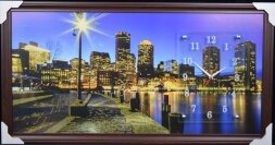 50х100 F-143G - Часы-картины настенные в багете Ус [01074433]