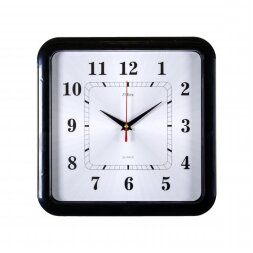 7667-345B чёрн. (в кор.10шт.) - Часы настенные ква [01073482]