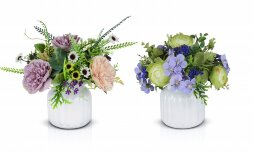 Цветочная композиция в банке, размер: высота 25 см [01101064]